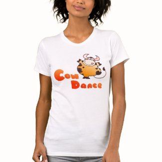 Cartoon Cow Dancer T Shirt | Cartoon Cow T Shirt