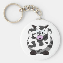 Cartoon Cow Keychain