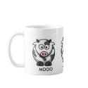 Cartoon Cow MOOO (3x around) mugs by Tallasianx Cartoon Cow MOOO (3x around) mugs