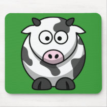 Cartoon Cow Mousemats