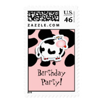 Cartoon cow, postage