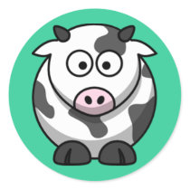 Cartoon Cow Stickers