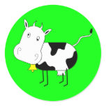 Cartoon Cow Sticker