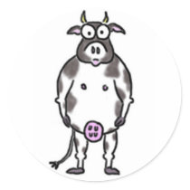 Cartoon Cow Stickers