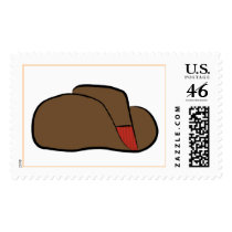 Cartoon Cowboy Hat Stamp