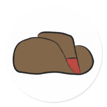 Cartoon Cowboy Hat stickers by White_Wedding Cartoon Cowboy Hat stickers