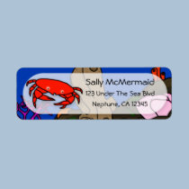 Cartoon Crab labels