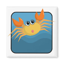 Cartoon Crab magnets by nueyerdua Cartoon Crab magnets