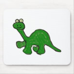 Cartoon Crayon Brontosaurus Collection Mouse Pads