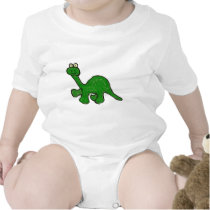Cartoon Crayon Brontosaurus Collection Rompers