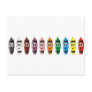Cartoon Crayon Exhibit Post Cards