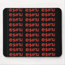 cartoon cursing REALLY MAD Mousepads