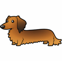 Cartoon Dachshund (longhair) Cut Outs