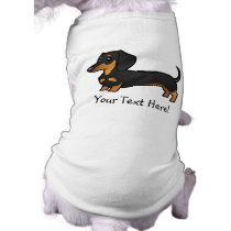 Cartoon Dachshund (smooth coat) Dog T-shirt