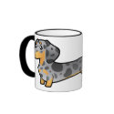 Cartoon Dachshund (smooth coat) mug