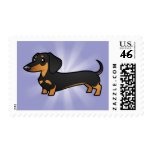 Cartoon Dachshund (smooth coat) Stamps