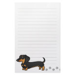 Cartoon Dachshund (smooth coat) Stationery Design