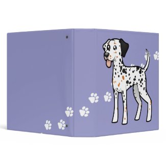 Cartoon Tricolor Dalmatian Binder Cartoon Tricolor Dalmatian Binder