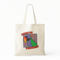 Cartoon Derbyan Parakeet Bag by MenagerieMayhem Cartoon Derbyan Parakeet Bag