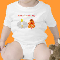 Cartoon Devil and Angel Onesie t-shirts by Derora Cartoon Devil and Angel Onesie t-shirts