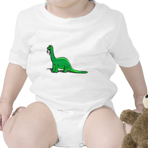 Cartoon Dinosaur Eating Baby Bodysuit