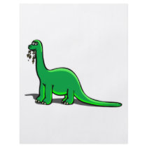 Cartoon Dinosaur Eating flyers