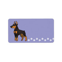 Cartoon Doberman Pinscher