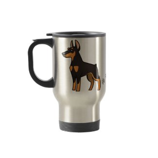 Cartoon Doberman Pinscher mug