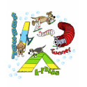 Cartoon Dog Agility Women's Dark TeeShirt