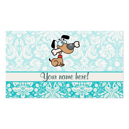 Cartoon Dog; Cute Business Cards
