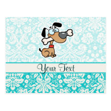 Cartoon Dog; Cute Post Cards