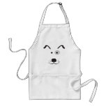 Cartoon Dog Face Illustration Aprons