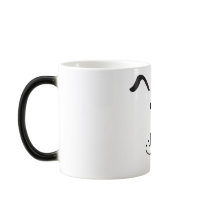 Cartoon Dog Face Illustration Mugs