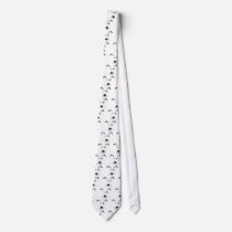 Cartoon Dog Face Illustration Neck Ties