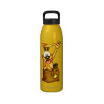Cartoon Dog Liberty Water Bottle