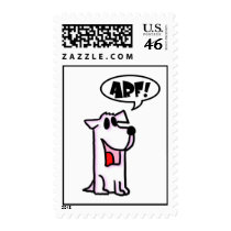 Cartoon Dog Postage Stamps
