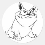 Cartoon Dog Round Sticker