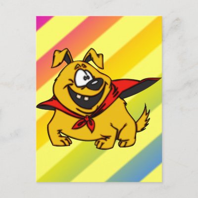 superhero cartoon dog