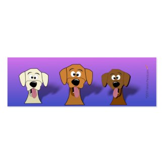 Cartoon Dogs Mini Bookmarks profilecard