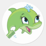Cartoon Dolphin Sticker