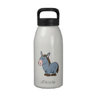 Cartoon Donkey Reusable Water Bottles