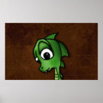 Cartoon Dragon Poster