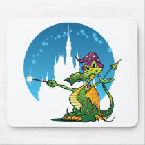 Cartoon Dragon Wizard mousepads