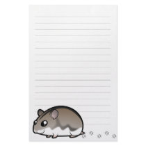 Cartoon Dwarf Hamster Personalized Stationery