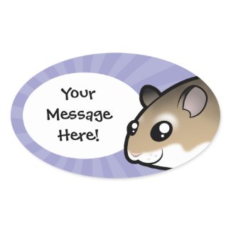 Cartoon Roborovski Hamster Sticker (great for labelling cages!) Cartoon Roborovski Hamster Sticker (great for labelling cages!)