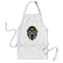 Cartoon Eagle Biker aprons
