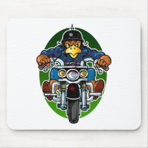Cartoon Eagle Biker mousepads