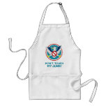 Cartoon Eagle Don't Touch My Junk Funny TSA Logo Aprons