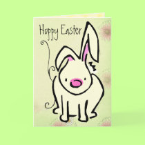 Cartoon Easter Bunny cards