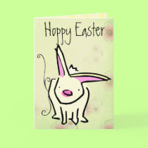 Cartoon Easter Bunny cards